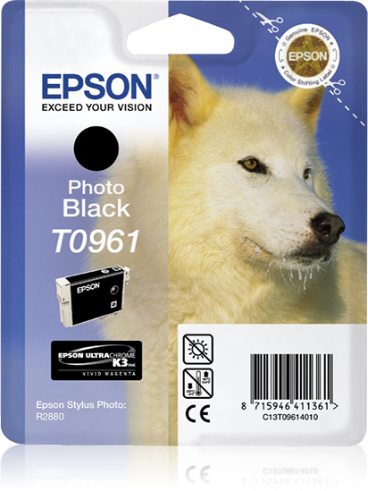 EPSON T0961 fotocartridge zwart standard capacity 11.4ml 1-p