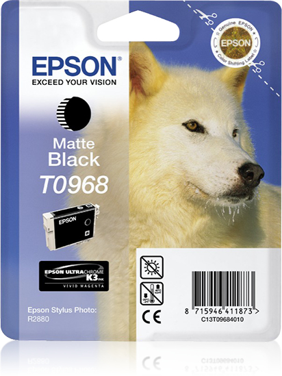 EPSON T0968 inktcartridge matzwart standard capacity 11.4ml