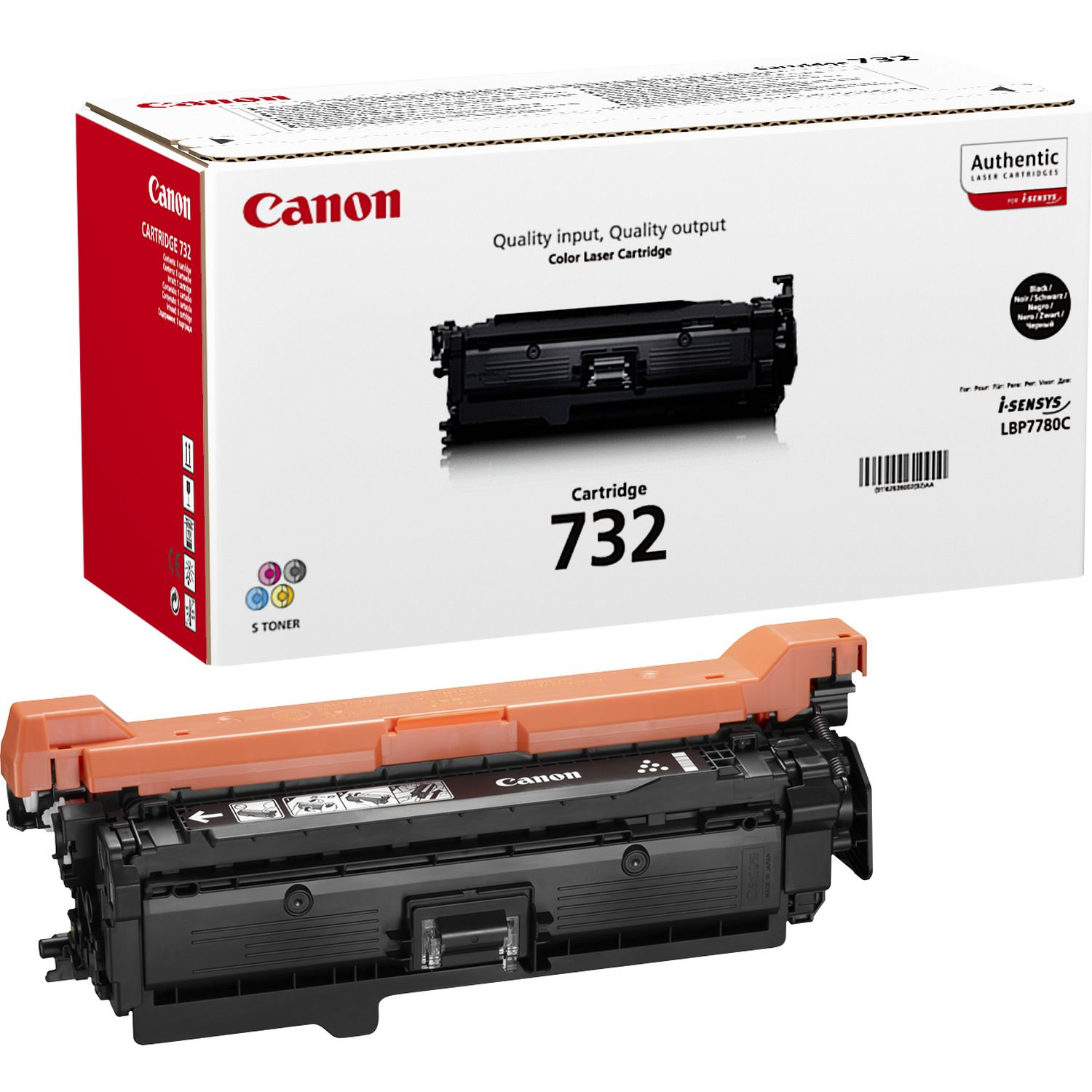 CANON 732-BK tonercartridge zwart standard capacity 6.100 pa