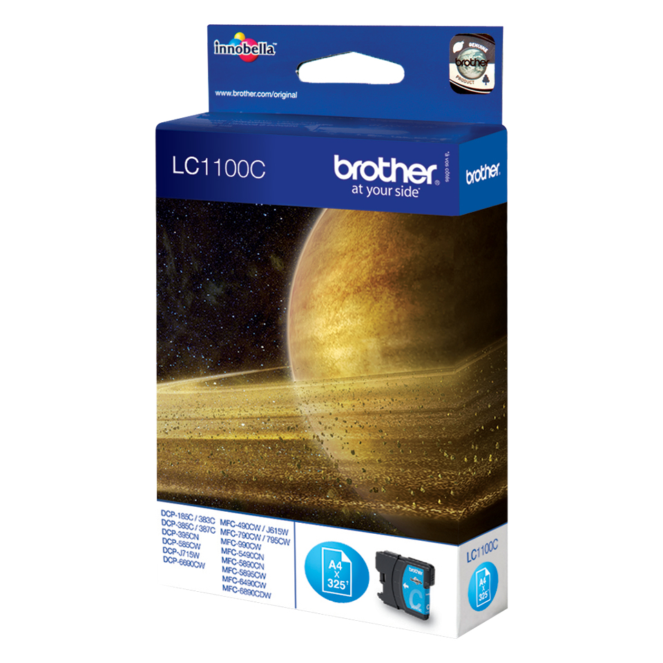 BROTHER LC-1100 inktcartridge cyaan standard capacity 5.5ml