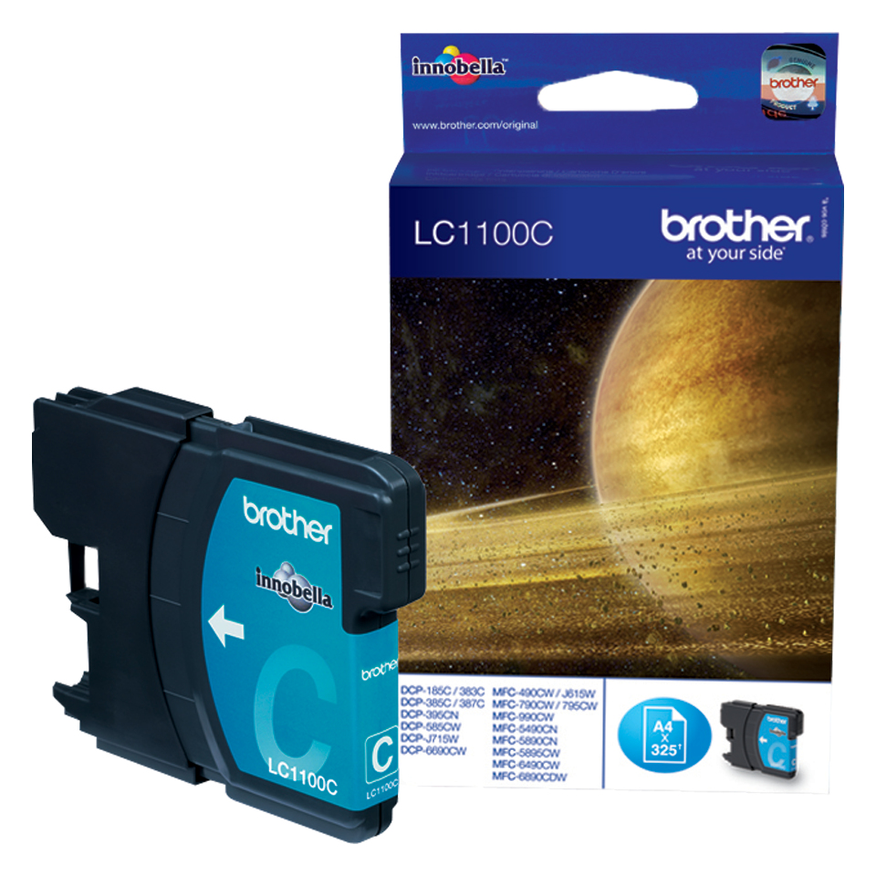 BROTHER LC-1100 inktcartridge cyaan standard capacity 5.5ml