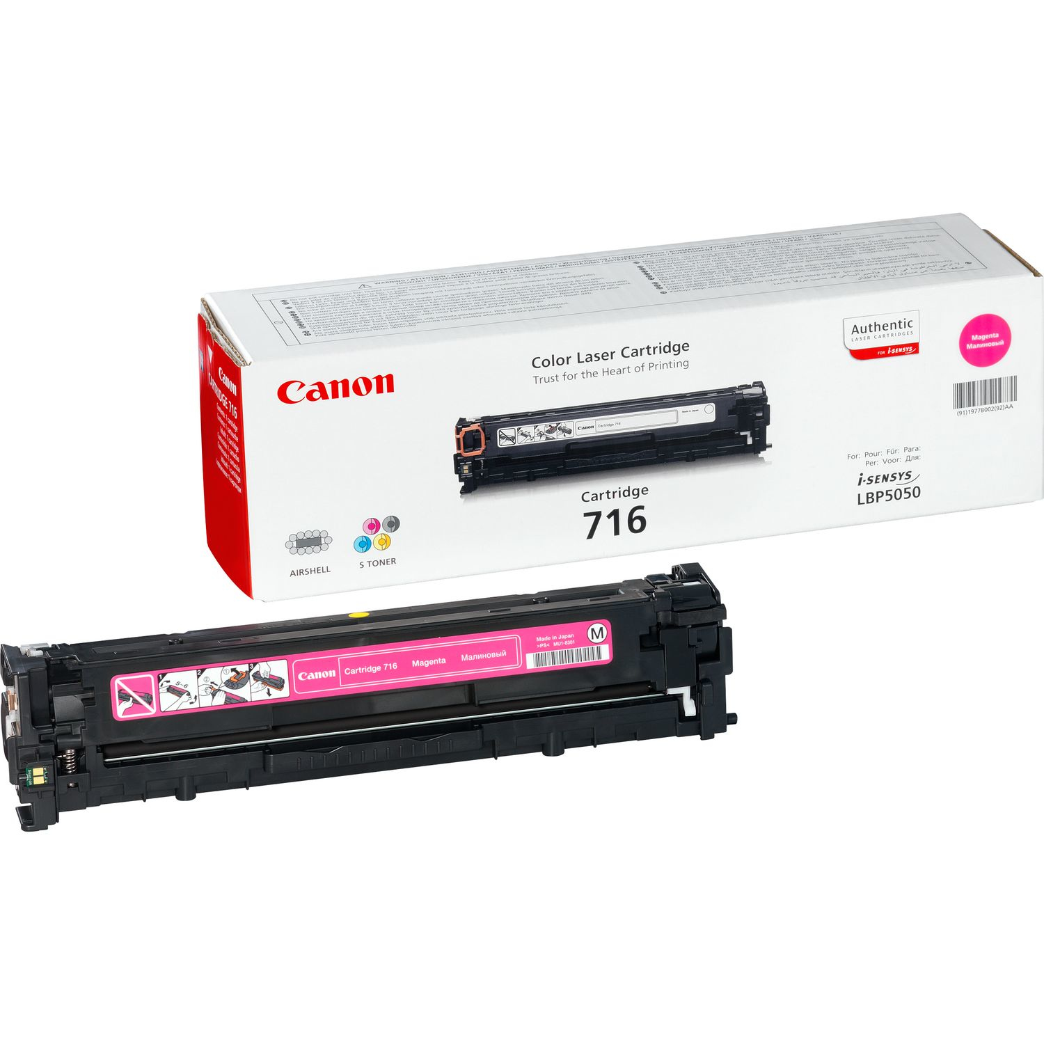 CANON 716 tonercartridge magenta standard capacity 1.500 pag