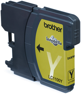 BROTHER LC-1100 inktcartridge geel standard capacity 7.5ml 3