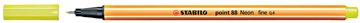 STABILO POINT 88 NEON GEEL