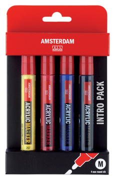 ACRYLIC MARKER INTRO 4X ASS