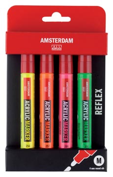 ACRYLIC MARKER REFLEX 4X ASS