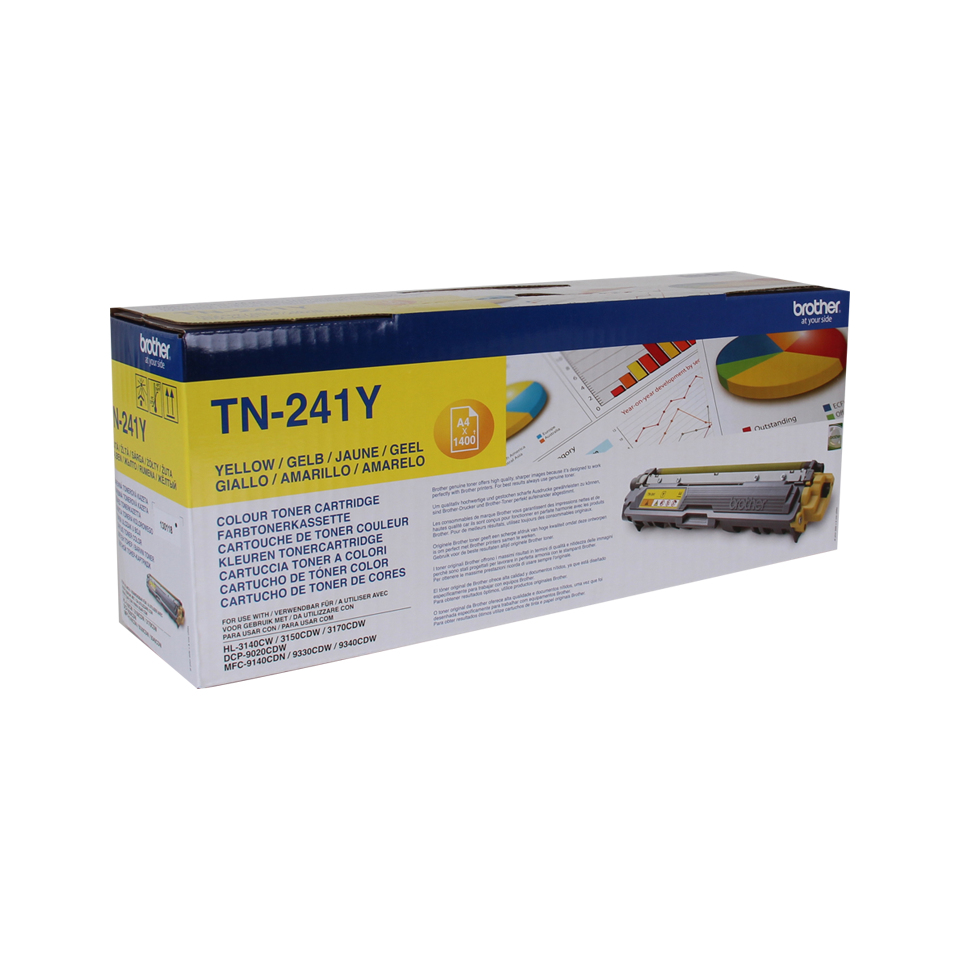 BROTHER TN241Y HL-3140CW/3150CDW/3170CDW tonercartridge geel