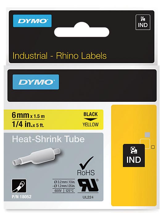 RHINO KRIMPKOUS 6MM ZW OP GEEL