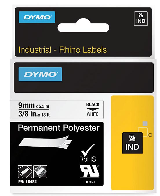 RHINO PERM POLY 9MM ZW OP WIT