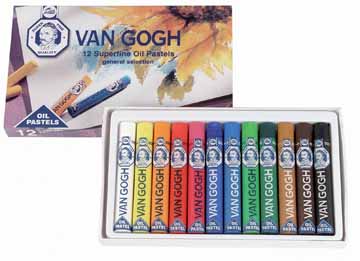 DOOS 12 OLIEPASTELS V.GOGH ASS