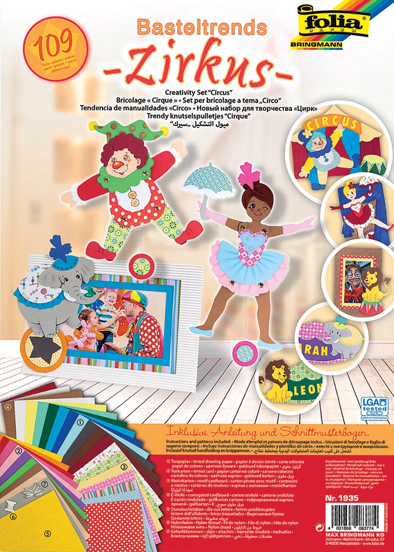 FOLIA KNUTSELSET CIRCUS 109X
