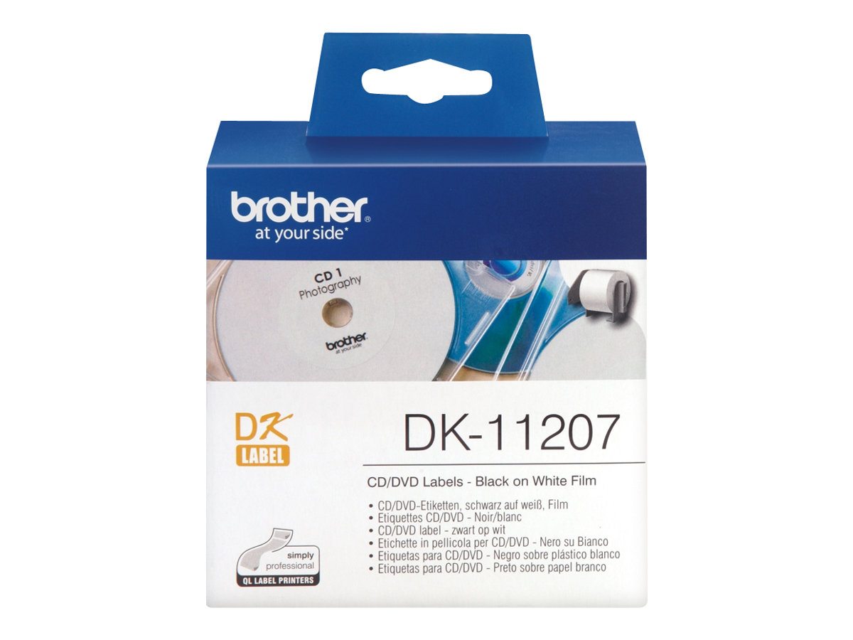BROTHER P-Touch DK-11207 die-cut CD / DVD label (film) diame