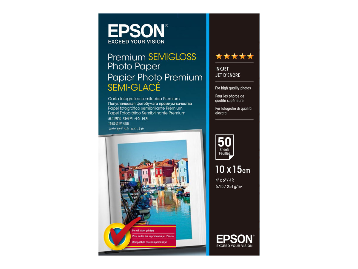 EPSON Premium semi gloss photo paper inktjet 251g/m2 100x150