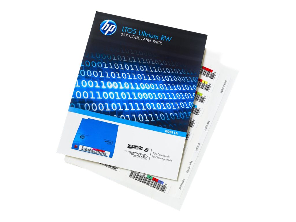 HPE LTO Ultrium 5 RW automation barcode labelled 110-pack