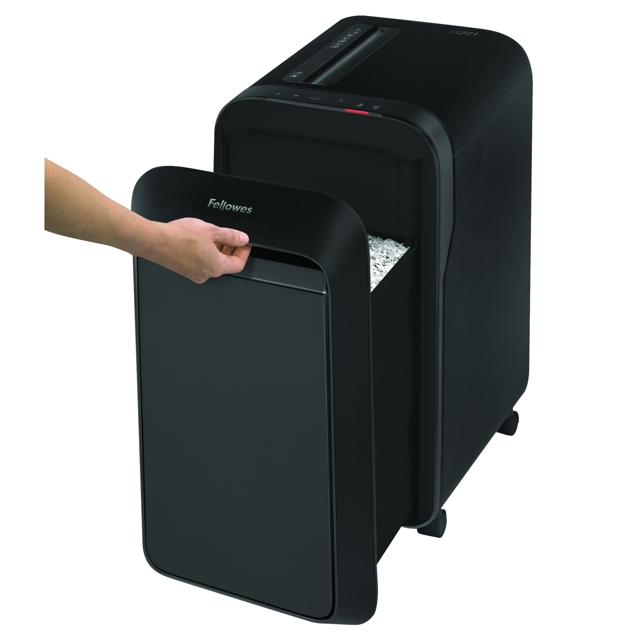 FELLOWES PAPIERVERNIETIGER LX221 ZWART micro cut