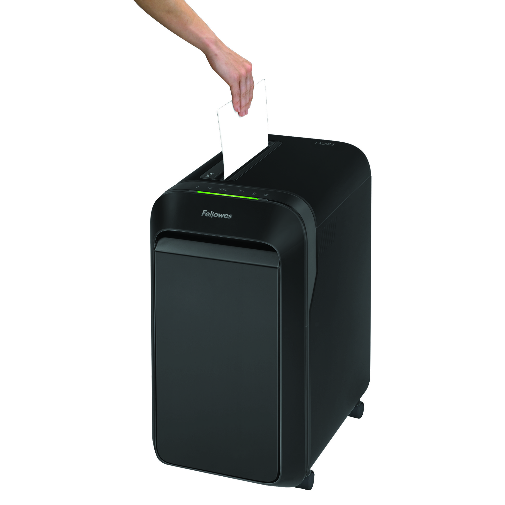 FELLOWES PAPIERVERNIETIGER LX221 ZWART micro cut