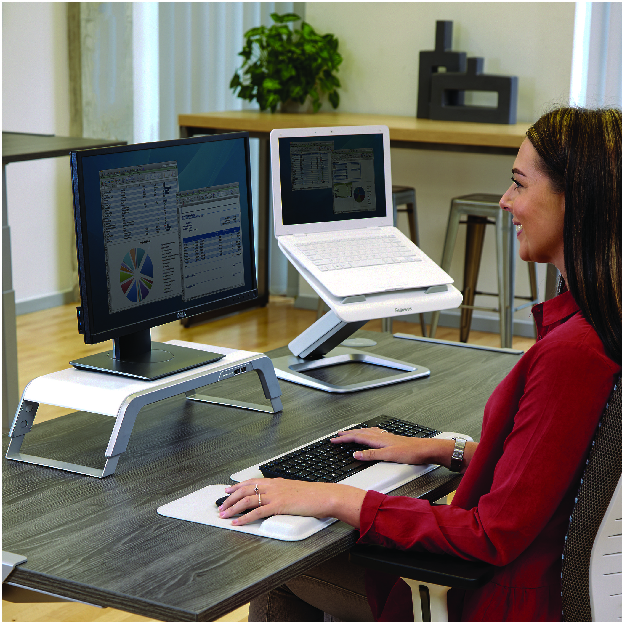 FELLOWES HANA LAPTOPSTANDAARD WIT