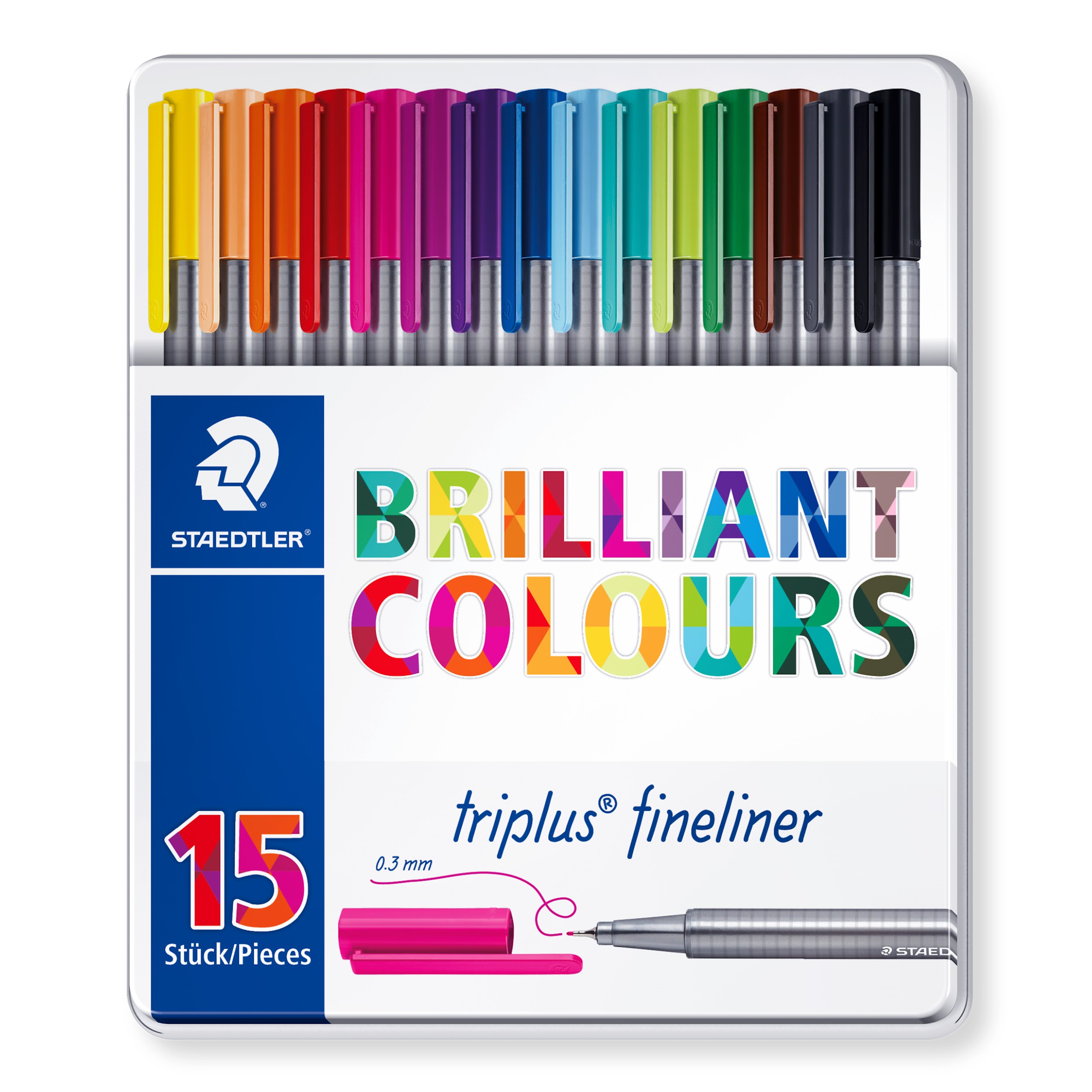 TRIPLUS FINELINER ASS 15X