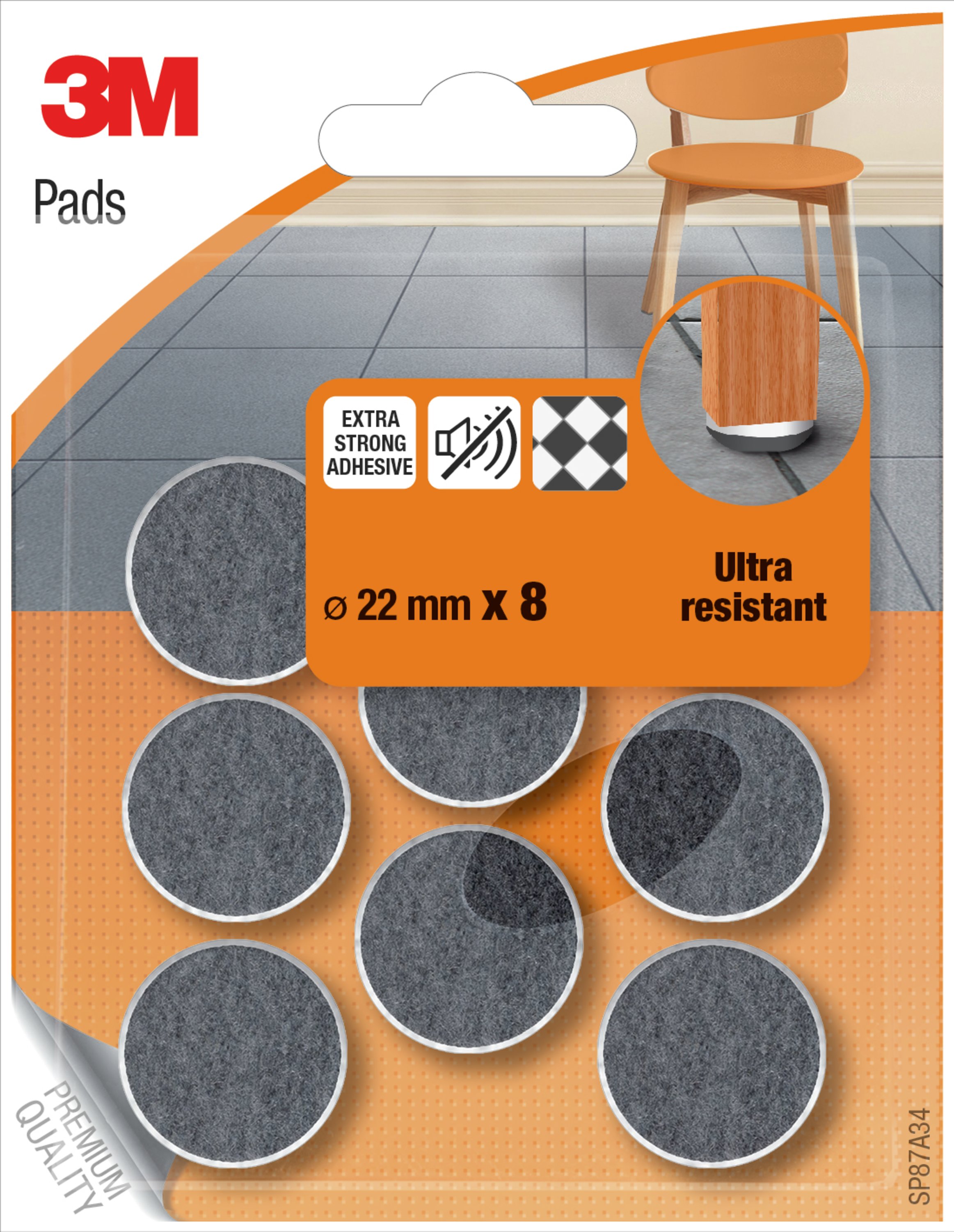 3M VILTJES ULTR RESISTENT 22MM