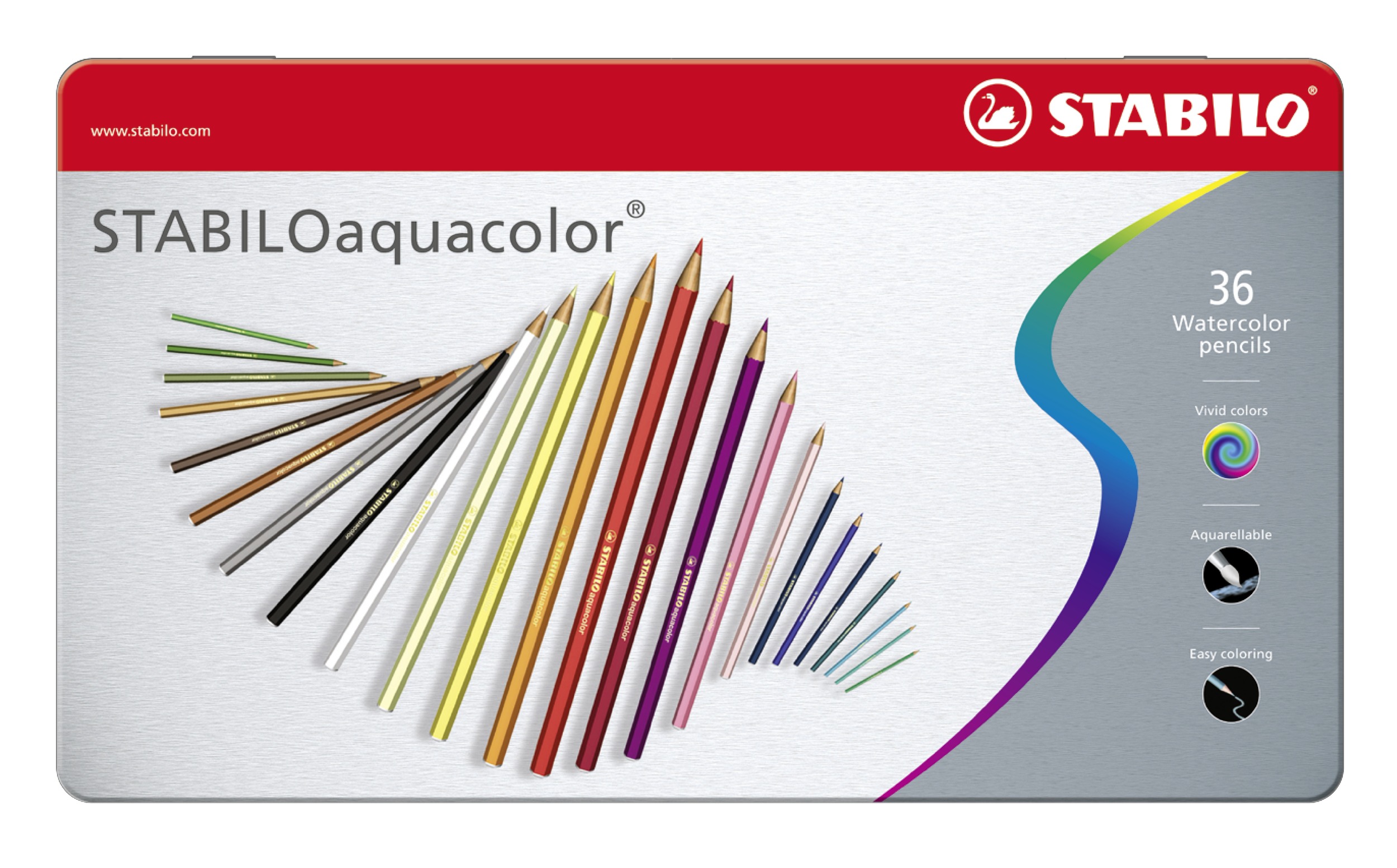 STAB AQUACOLOR 36stiuk metalen doos