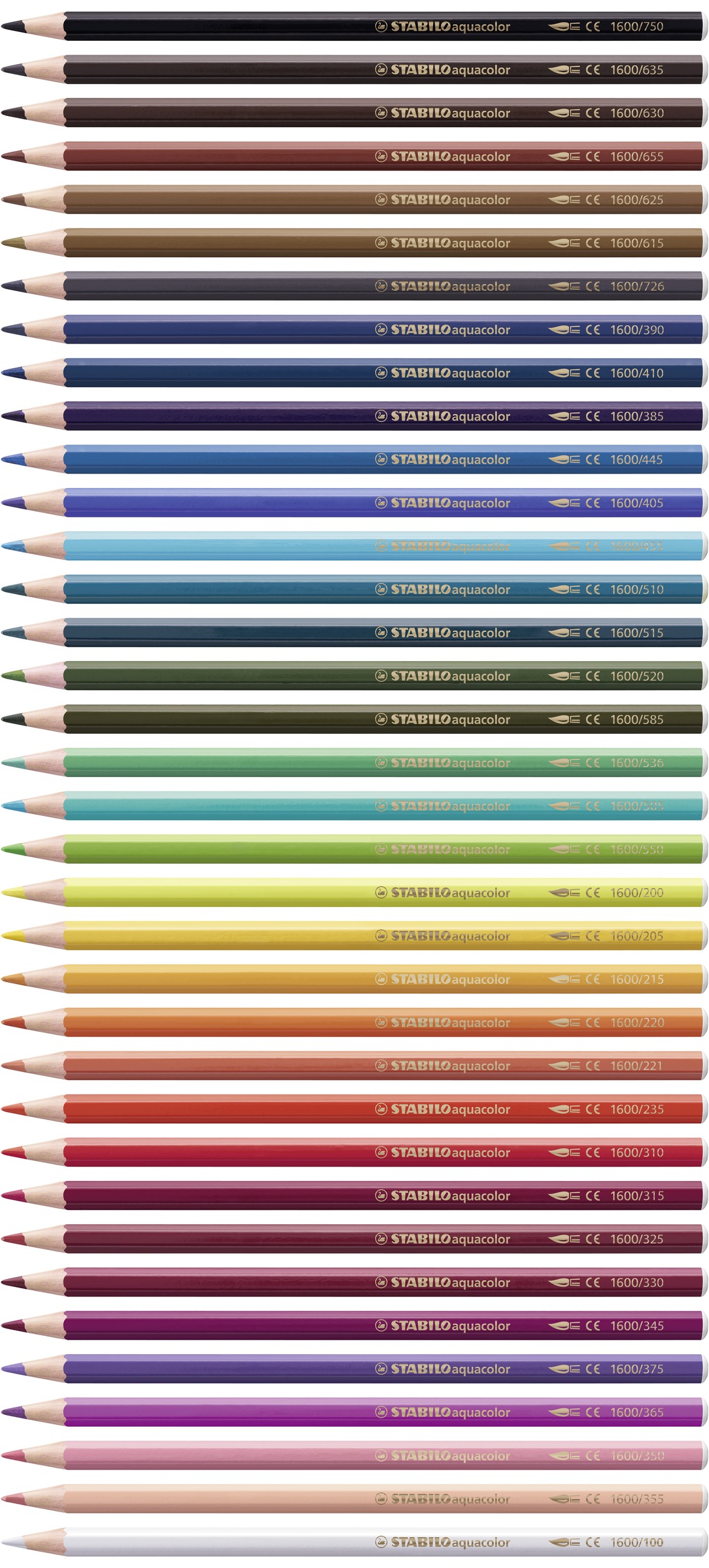 STAB AQUACOLOR 36stiuk metalen doos