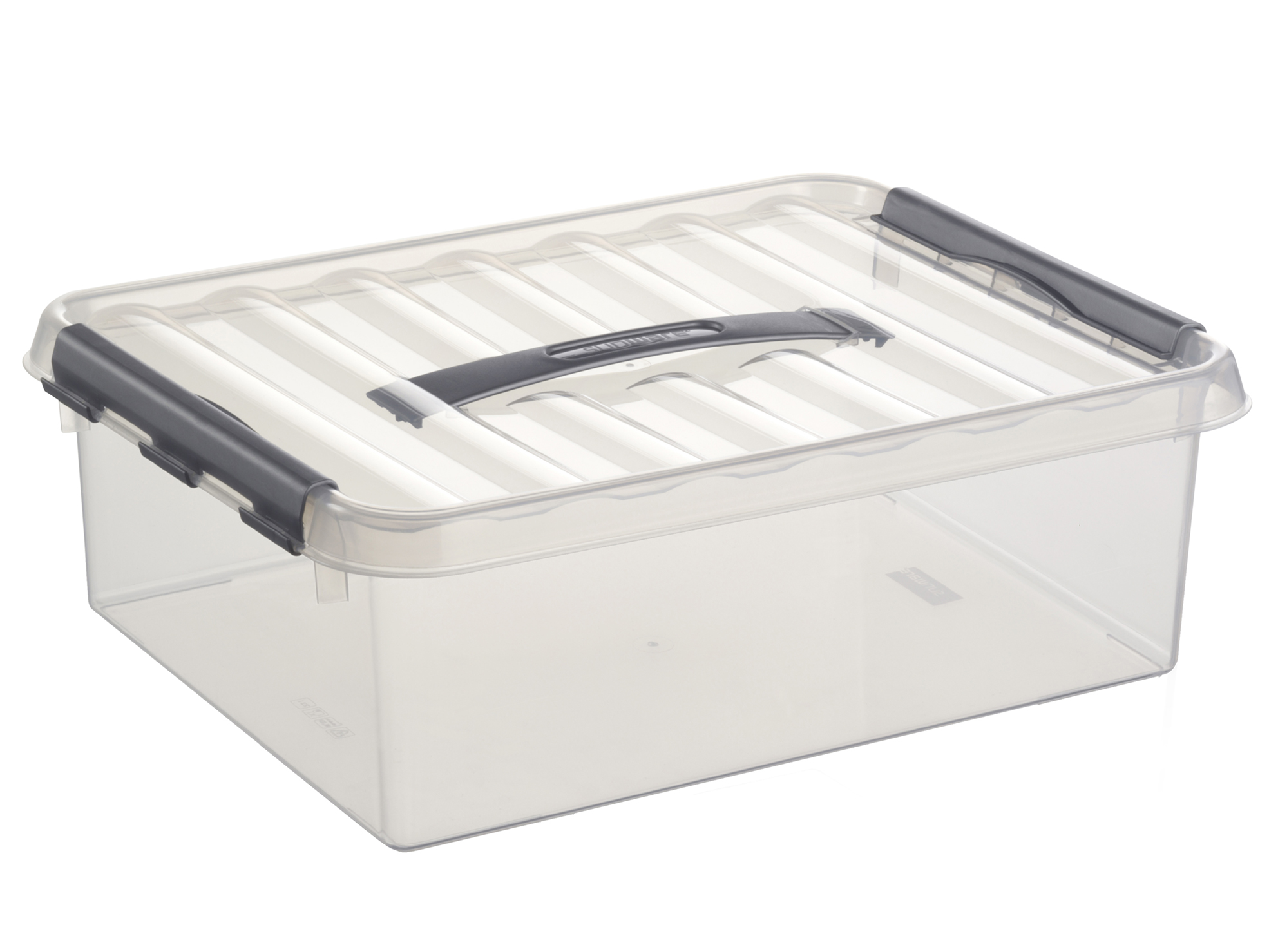 Q-LINE OPBERGBOX 10L TRANSP METAAL