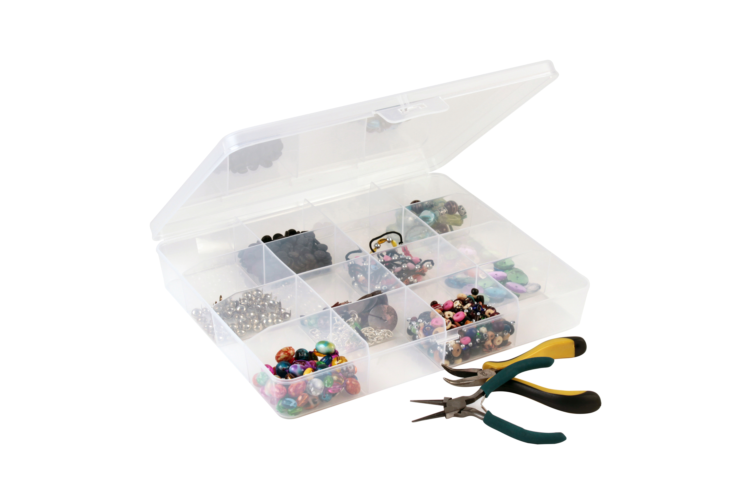 Q-LINE OPBERGDOOS 16 VAKS TRANSP
