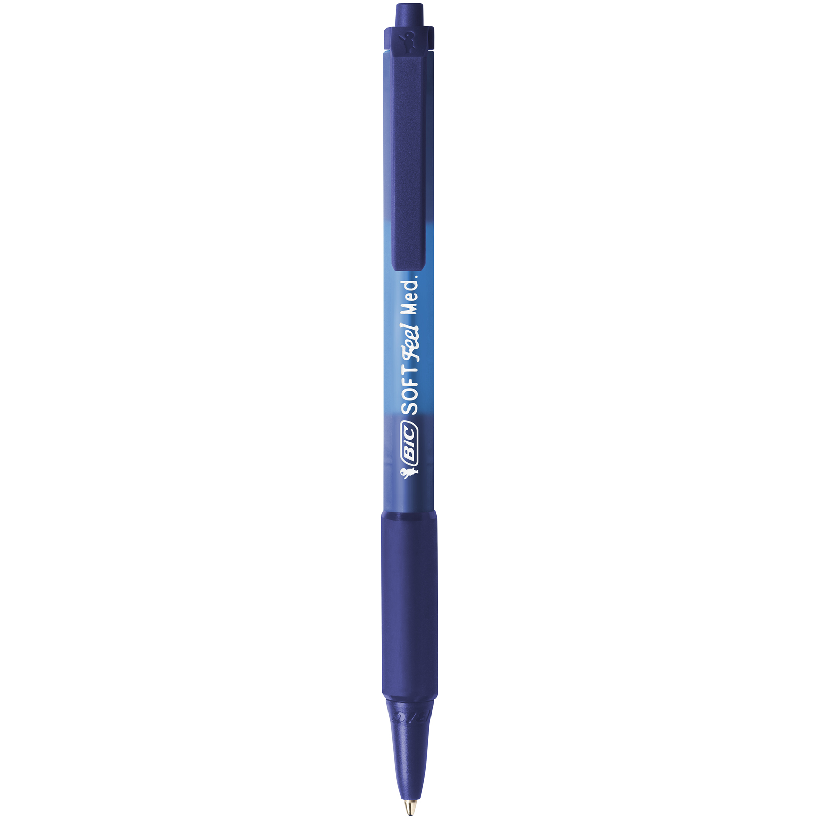 BIC SOFT CLIC BALPEN 12ST BLAUW