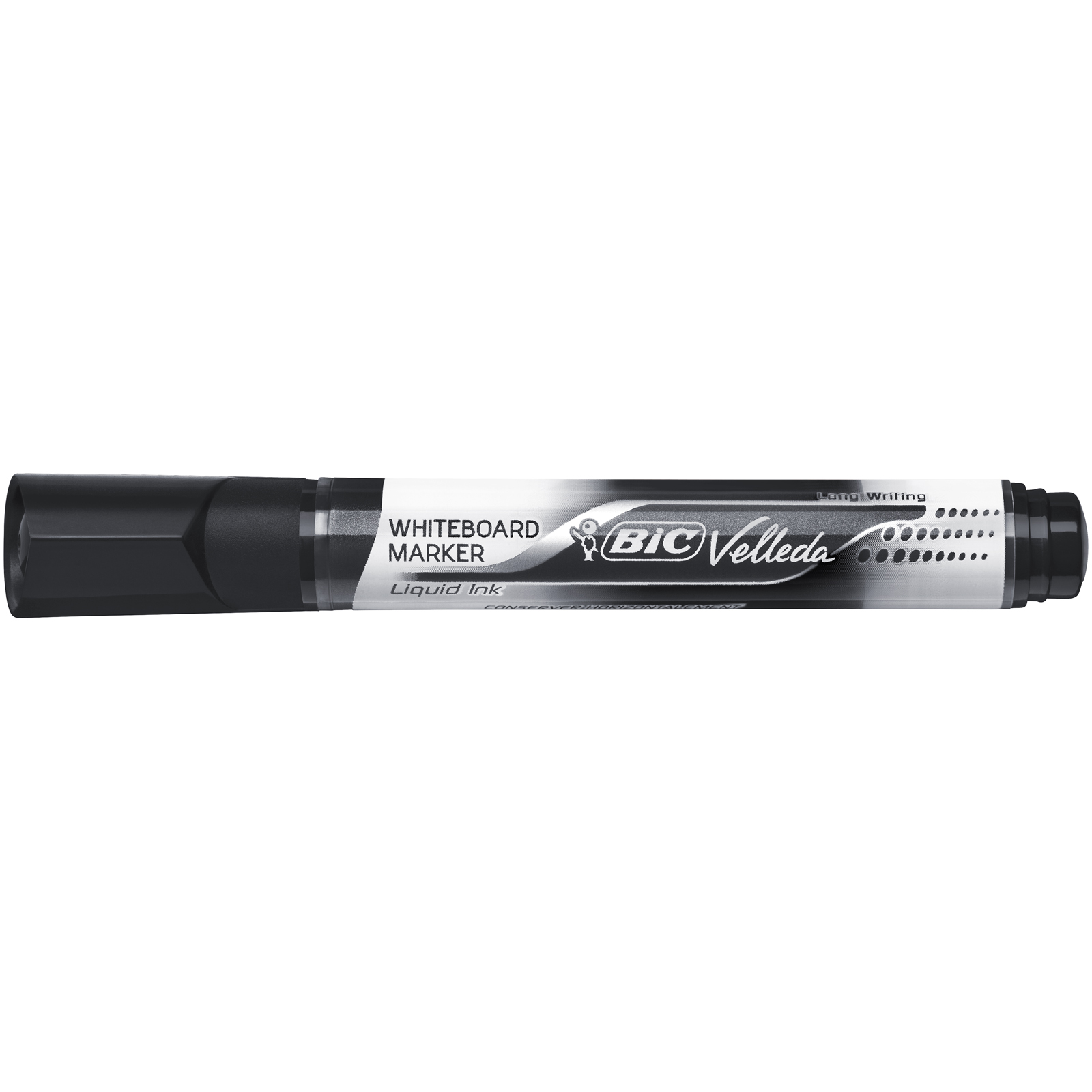 BIC VELLEDA LIQUID INKT M ZWART schuin 1701Z