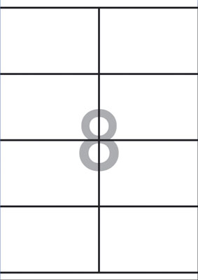 DECADRY ETIKET 105x70mm 8/vel 100VEL