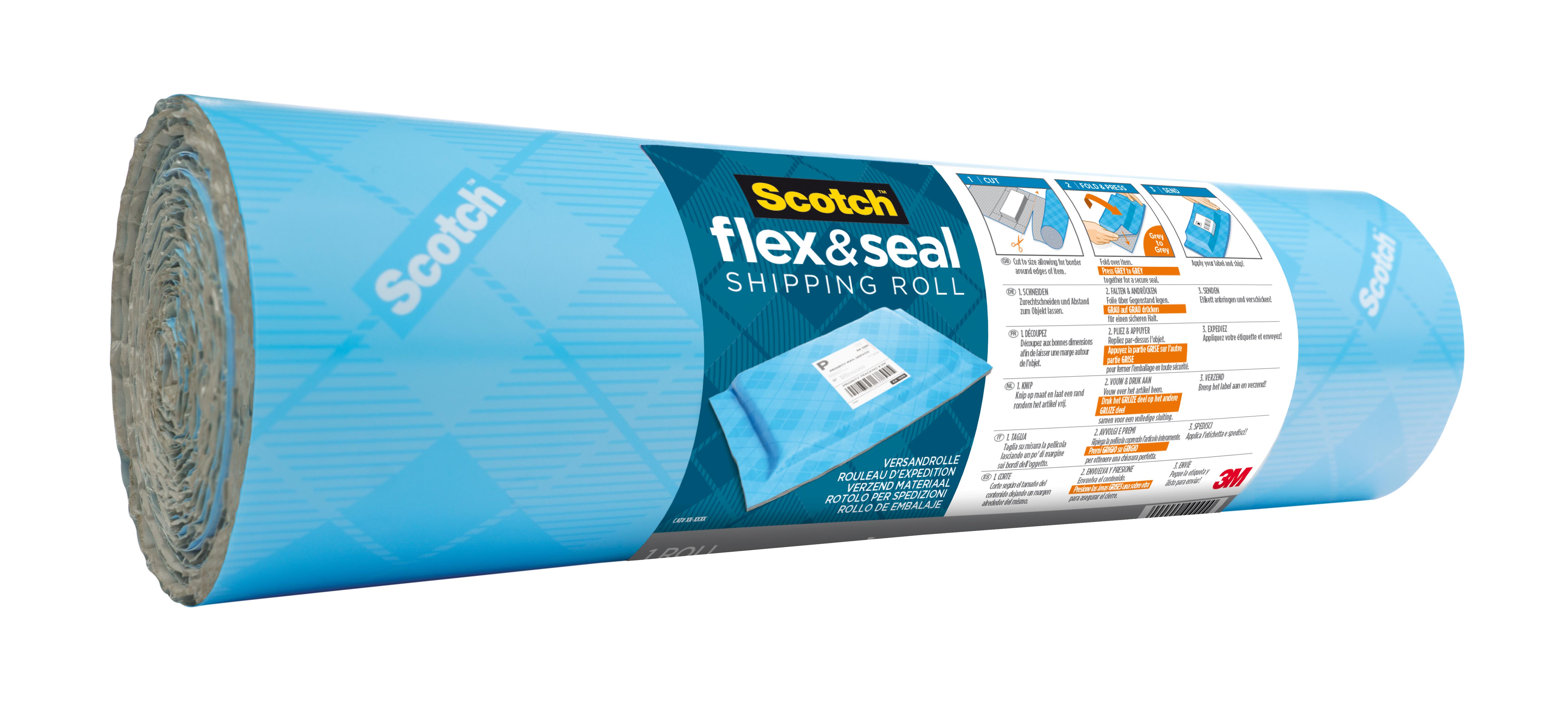 SCOTCH FLEX & SEAL verpakkingsrol 38CM X 3M
