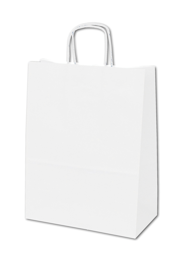 DRAAGTAS PAPIER 18X8X24 WHITE