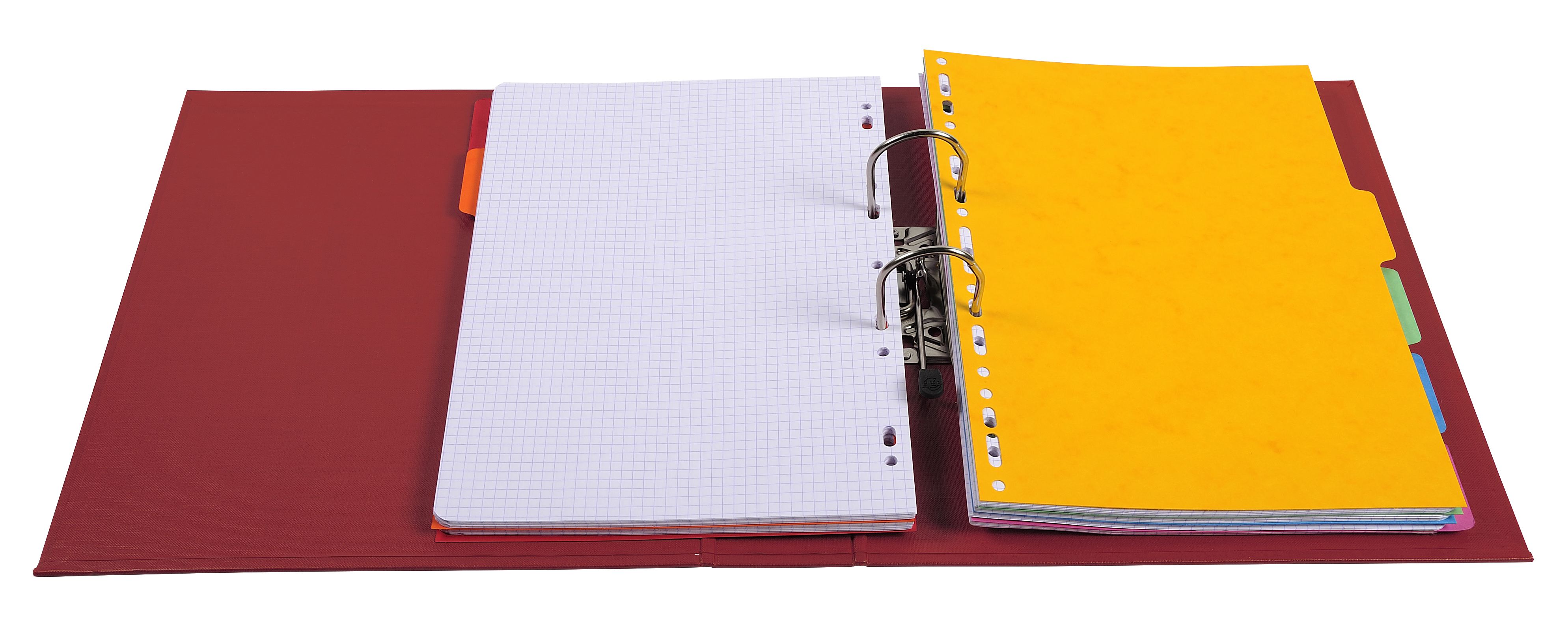 EXAC ORDNER PVC A7 RUG 75 BORDEAUX