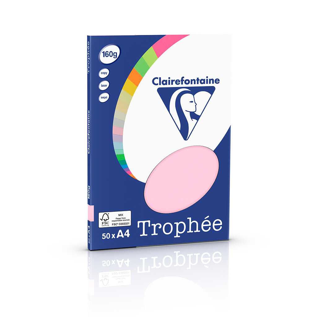 TROPHEE A4 160G  ROZE 50V 4153C