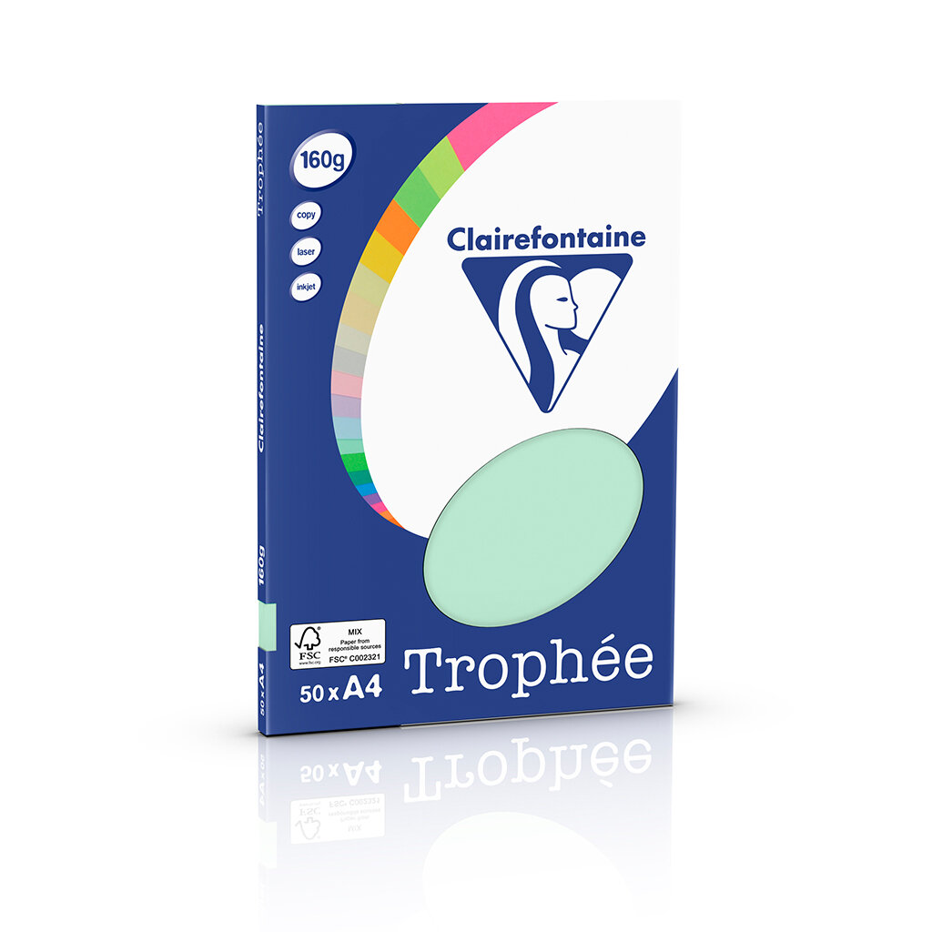 TROPHEE A4 160G GROEN 50V 4155C