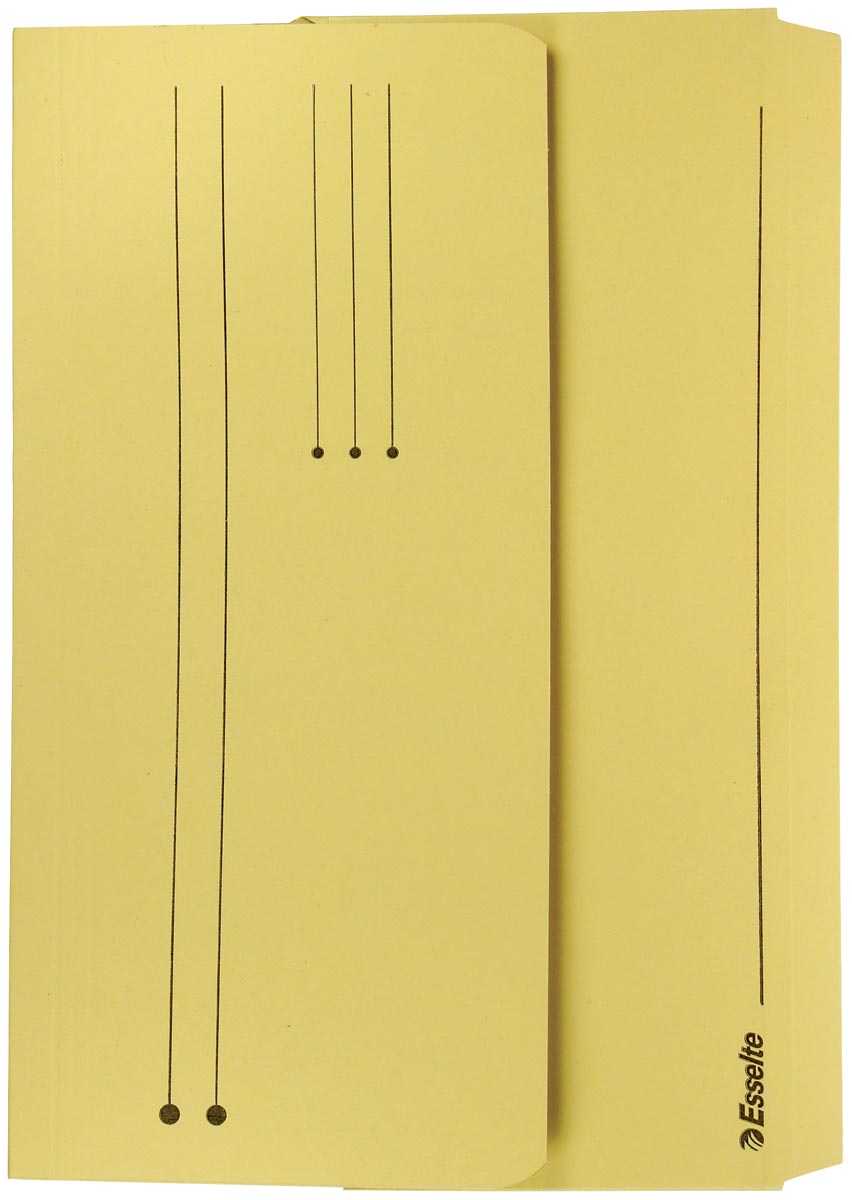 ESSELTE POCKET FILE FOLIO GEEL