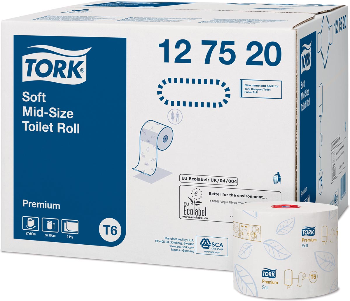 TORK T6 TOILETPAPIER 2L PK 27