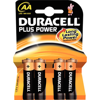 DURACELL batterij PLUS AA LR06 4ST 1.5V BL