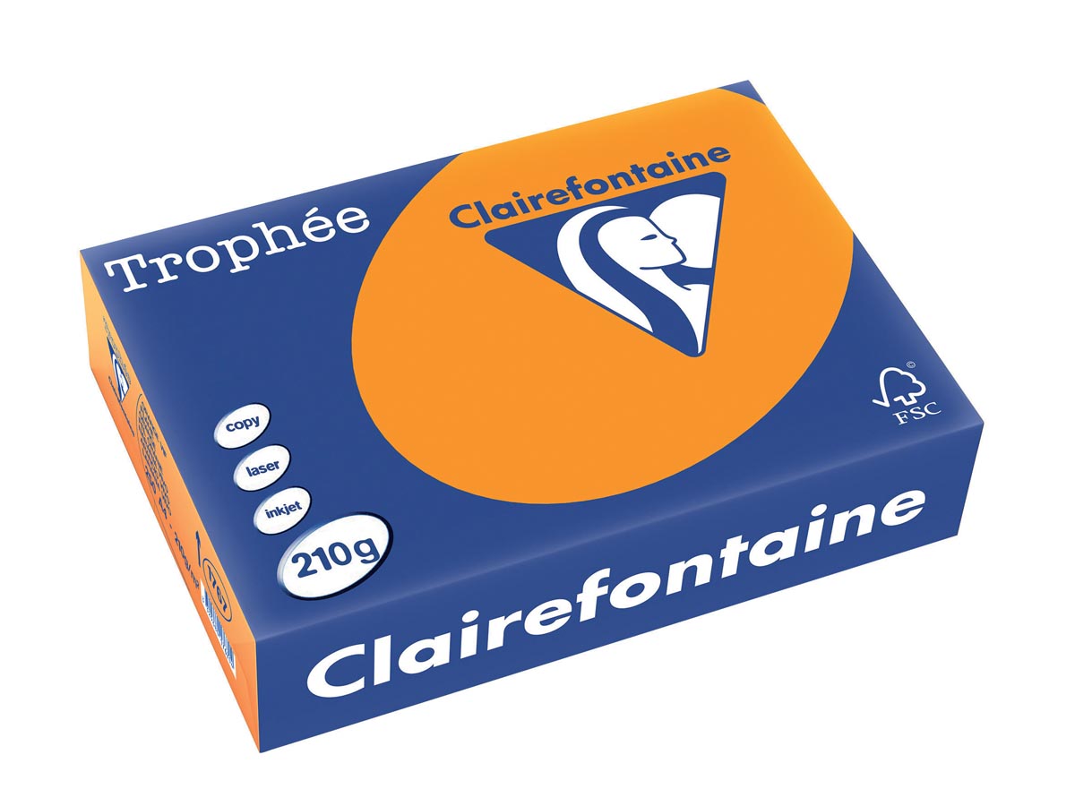 TROPHEE A4 210G FEL ORANJE 250V 1767C