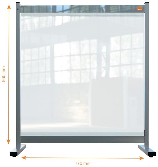 NOBO BUR.SCHERM PVC 770X860MM