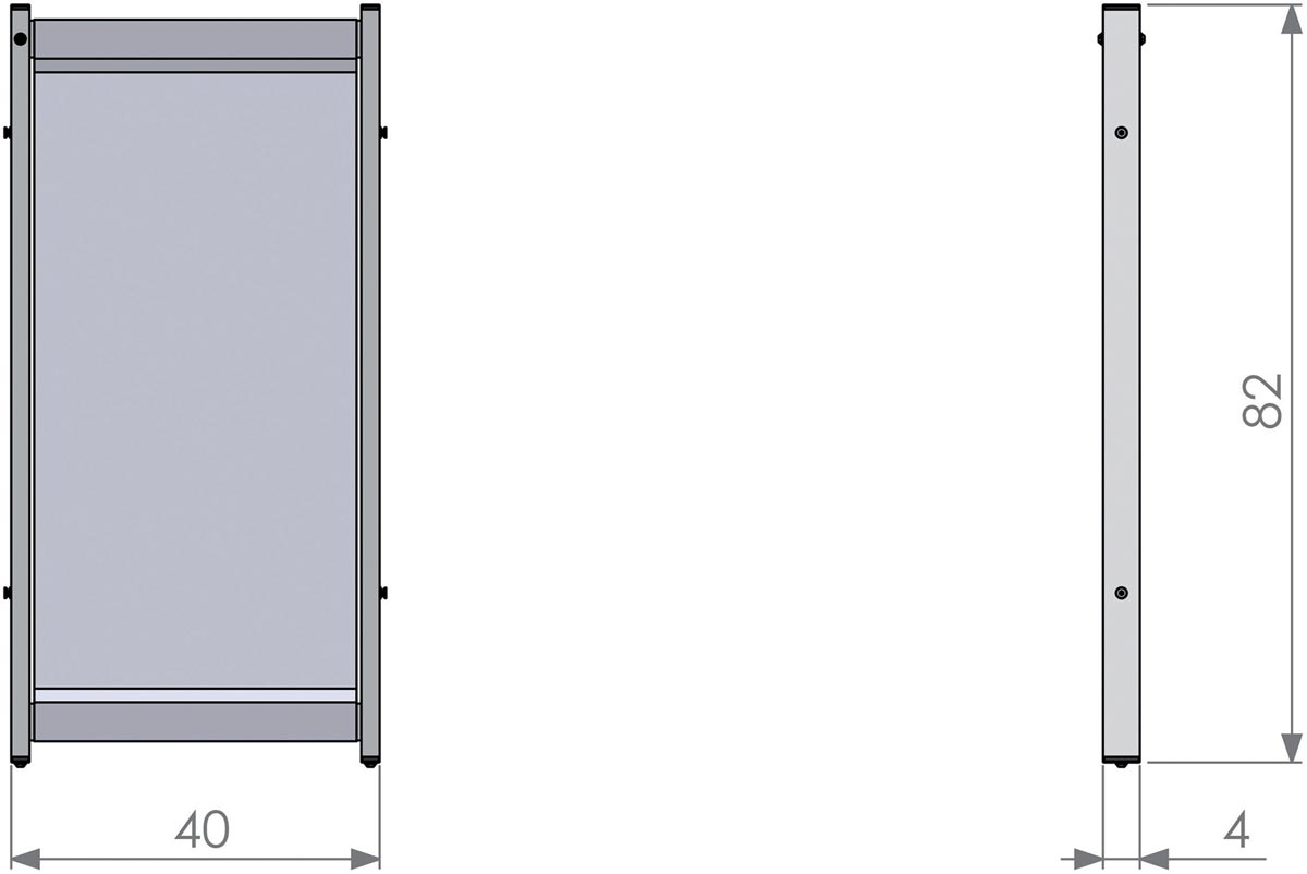 NOBO BUR.SCHERM PVC 400X820MM