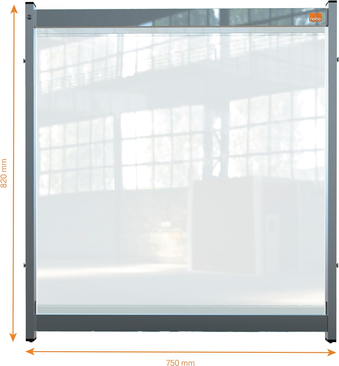 NOBO BUR.SCHERM PVC 750X820MM