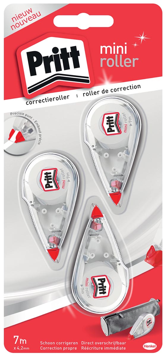 PRITT CORRECTIE ROLLER MINI 2+1