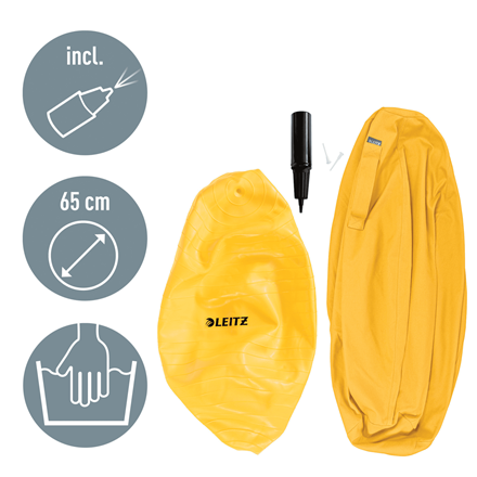 LEITZ COSY ERGO ZITBAL WARM GEEL