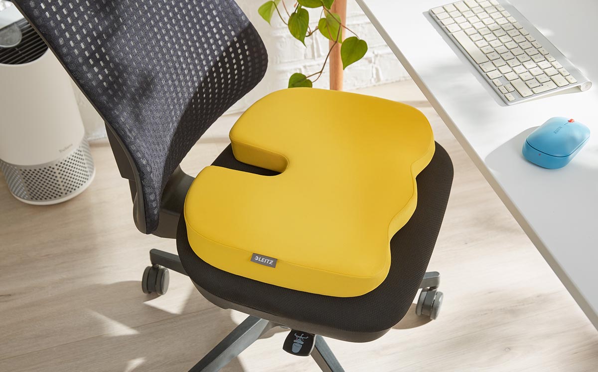 LEITZ COSY ERGO STOELKUSSEN WARM GEEL