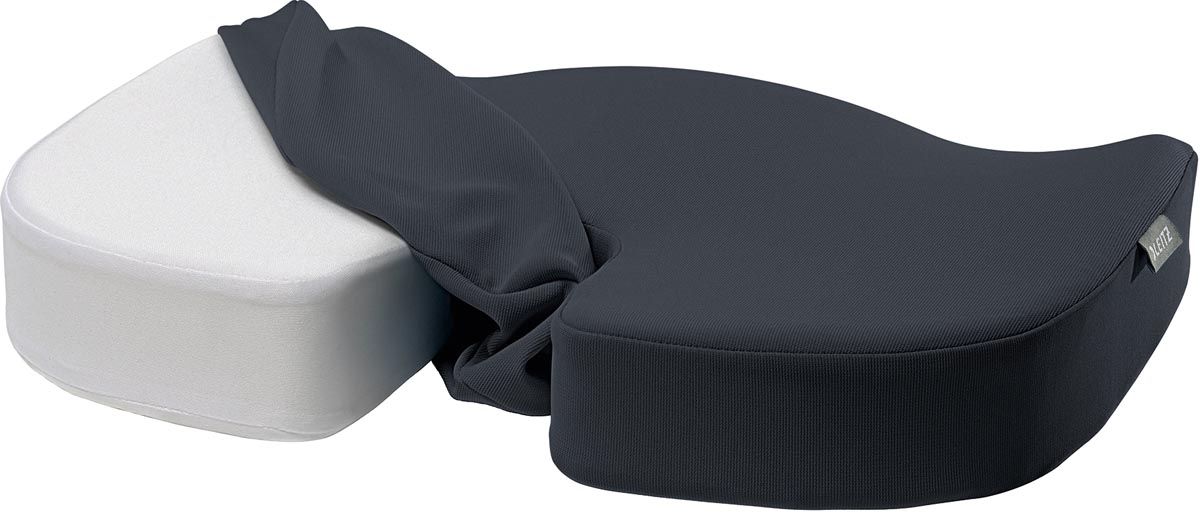 LEITZ COSY ERGO STOELKUSSEN FLUWEEL GRIJS