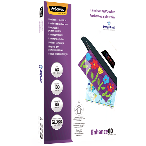 FELLOWES LAMINEERHOES A3 80µ 100x