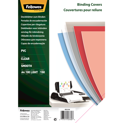 FELLOWES OMSLAG 150MI TRA 100X