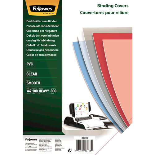 FELLOWES OMSLAG 300MI TRA 100X