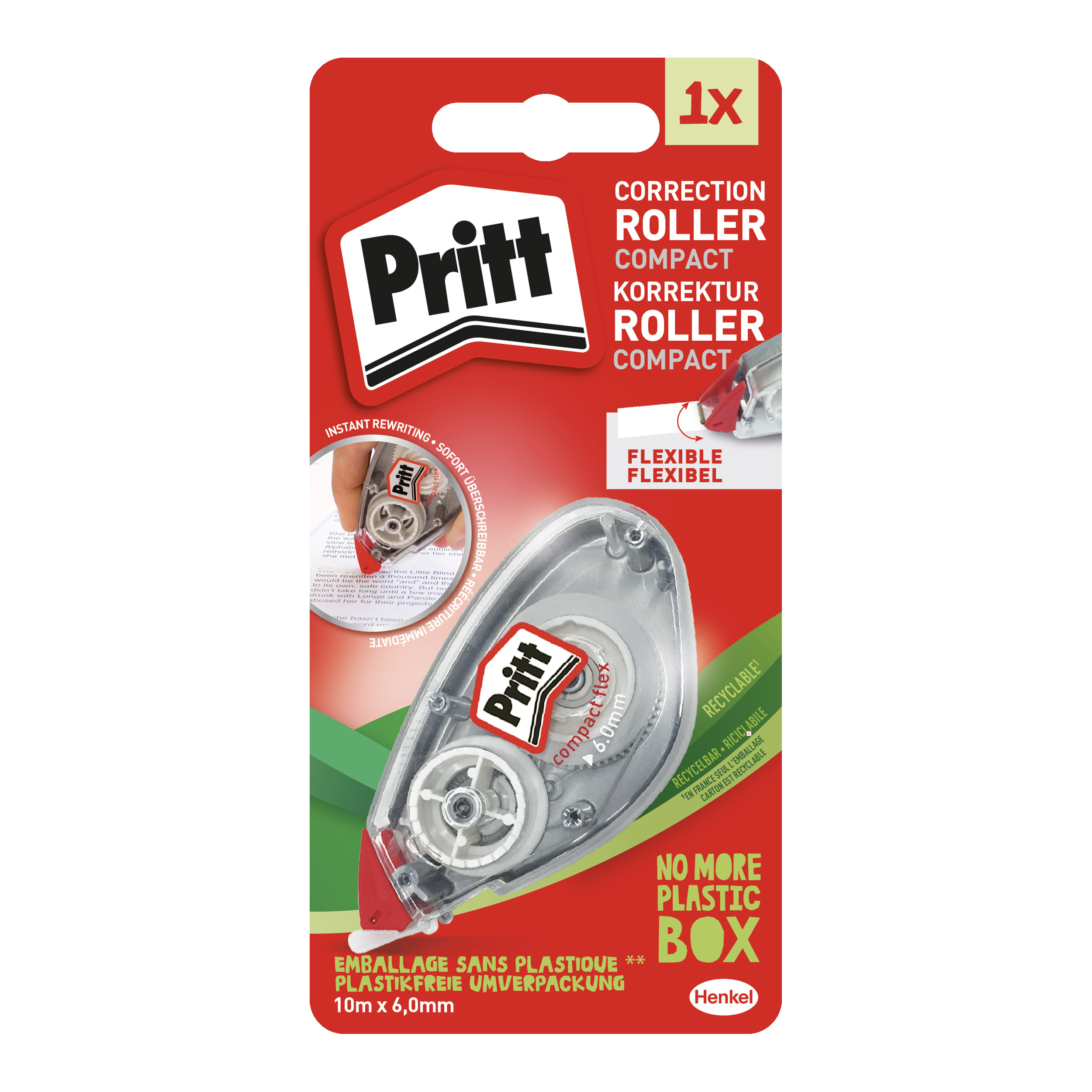 PRITT CORRECTIE ROLLER 6MM WEGWERP